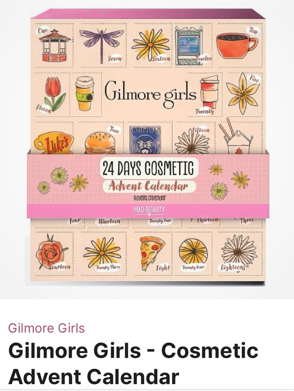 Gilmore Girls 2026 24-Day Cosmetic Advent Calendar - Mad Beauty NWT